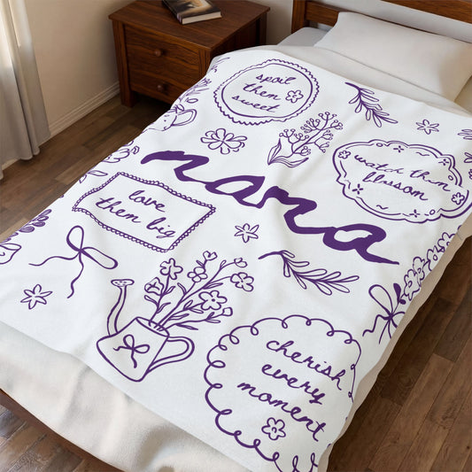 Nana Velveteen Plush Blanket