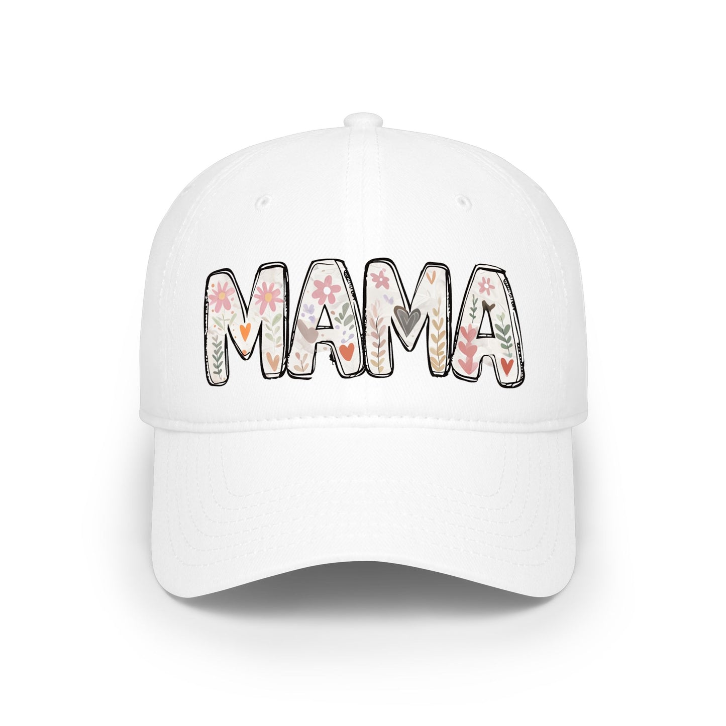 Mama Floral Low Profile Baseball Cap
