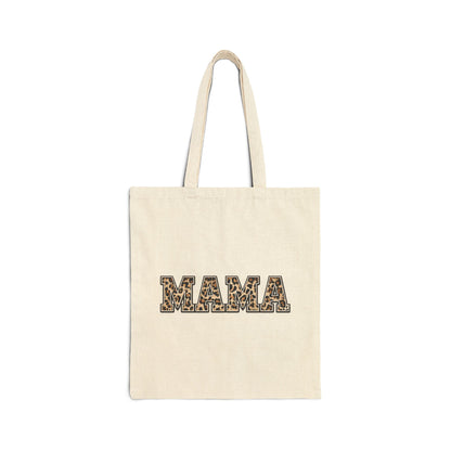Mama Leopard Print Tote Bag